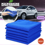 Microshine DetailPro 300RB: Microfiber Cleaning Cloth for Car Wash, Bike Wash and Automobiles (Pack of 6, Royal Blue)