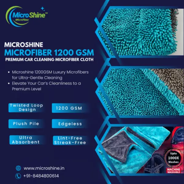 1200 gsm microfiber car wash cloth