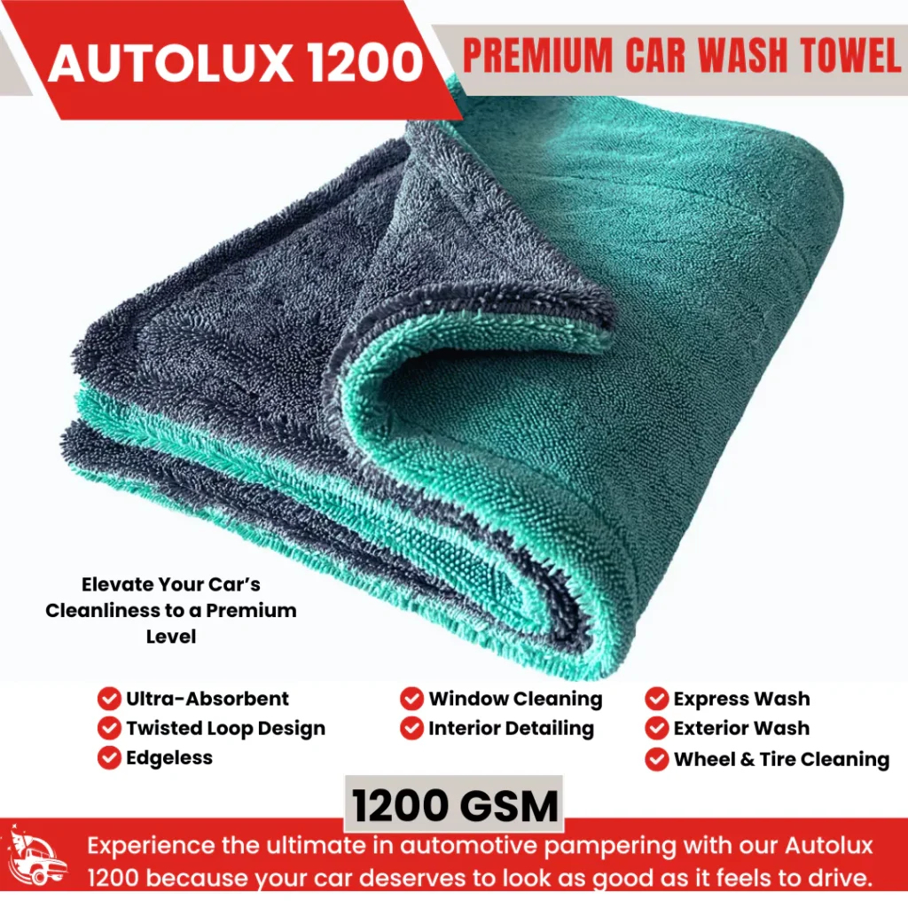 microfiber 1200gsm car cleaning cloth