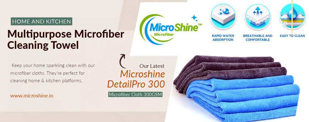 Microfiber Cleaning Cloth Car and Bike