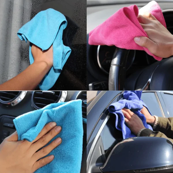 Microshine HK3: Microfiber cleaning cloths for Home & Kitchen (Pack of 5, 300GSM, Multicolour) - Image 7