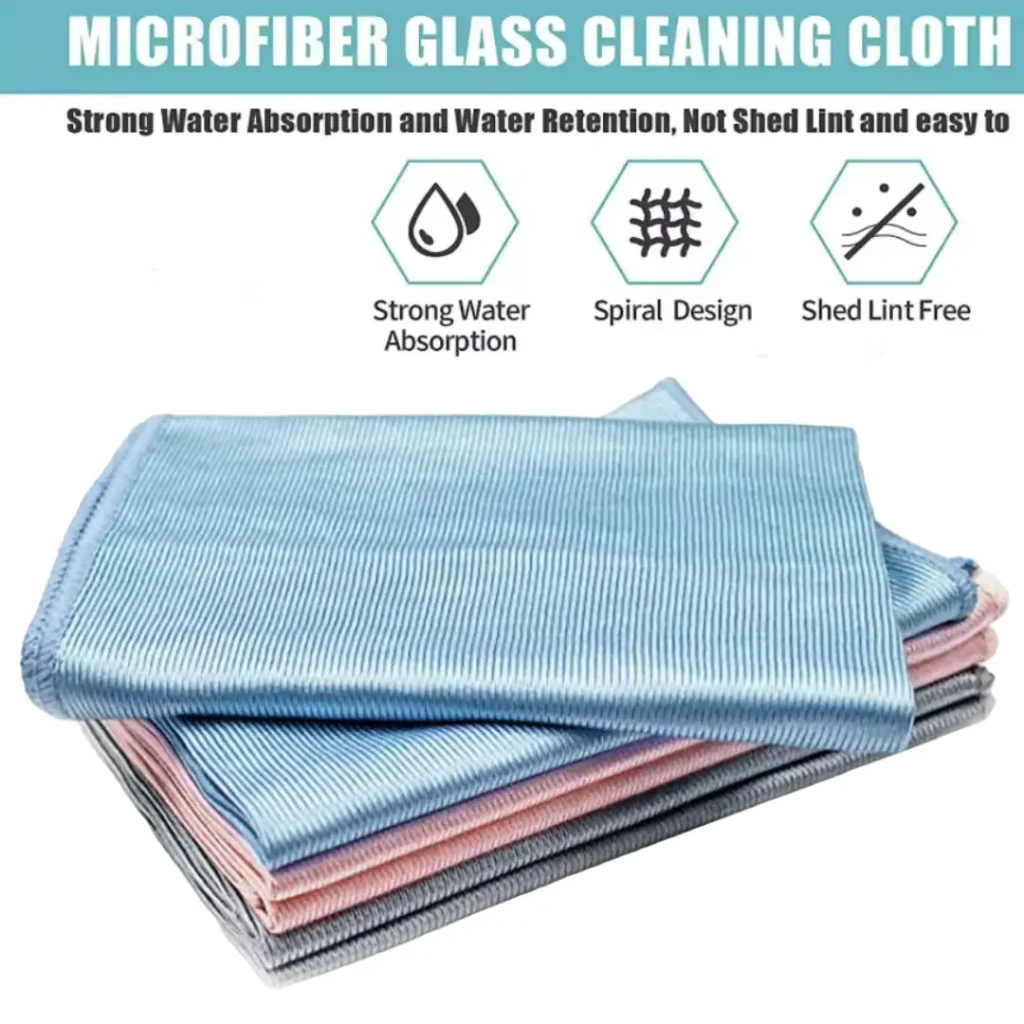 Glass Cloths 8 glass cleaning microfiber towel