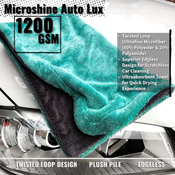 1200 GSM microfiber cleaning cloth