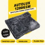 Autolux-G 1200 : Twisted loop 1200 GSM Microfiber Cloth, Edgeless for Car Wash, Car Cleaning, Bike  (Pack of 1, 40 x 40cm)