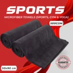 Microfiber Sports Towel SP102: Fast-drying, Lint-Free, Super Absorbent (Pack of 2)