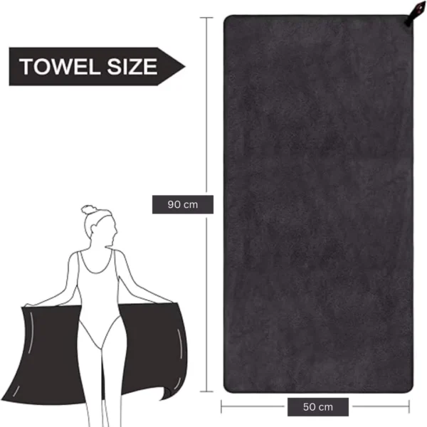 microfiber towel for sports, gym, yoga