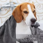 Microshine Microfiber PET Towel for Dogs & Cats (Pack of 1, Grey)