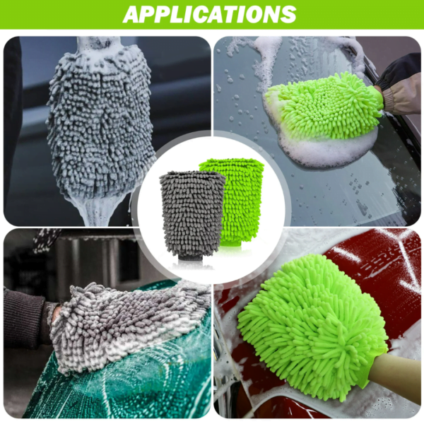 microfiber chenille mitt