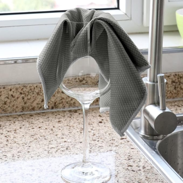 fish scale microfiber glass cleaning cloth