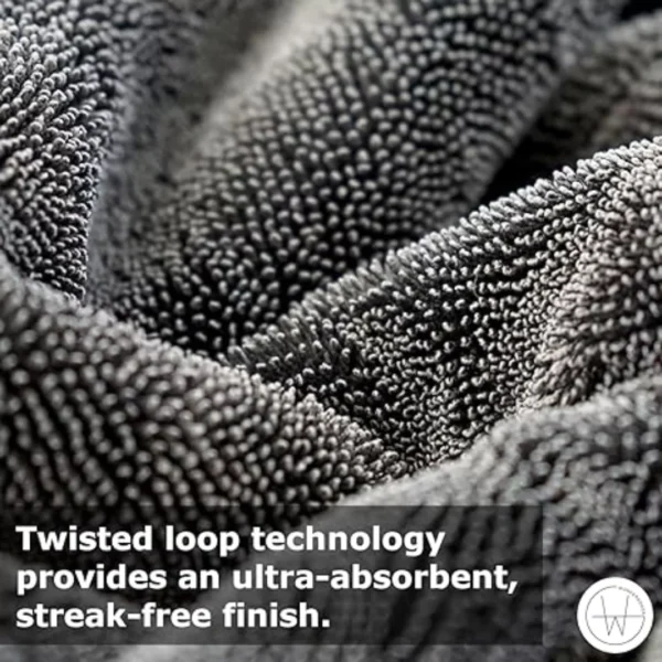 twisted loop 1400 gsm microfiber cloth for car