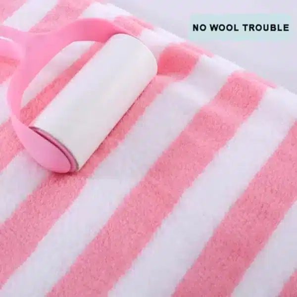 microfiber bath towel pink stripes