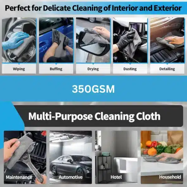 350gsm microfiber cleaning cloth