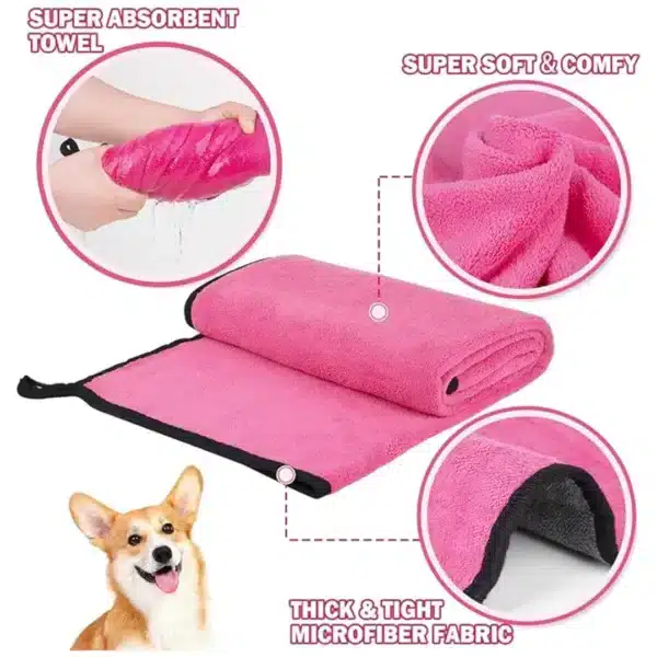 pet bath towel for dogs and cats