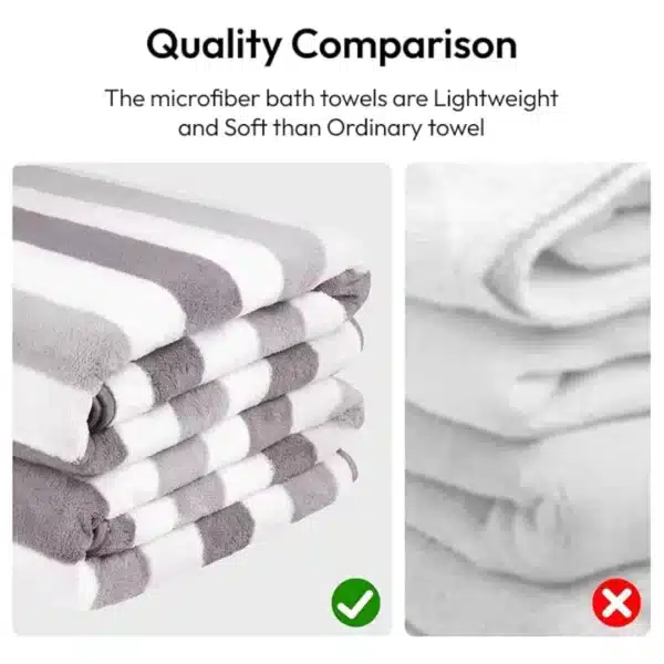 microfiber bath towel set