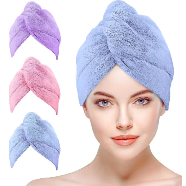 microfiber hair towel wrap