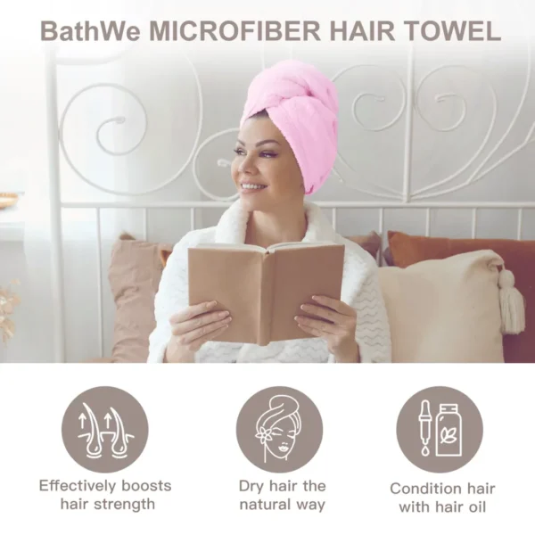 microfiber hair towel wrap