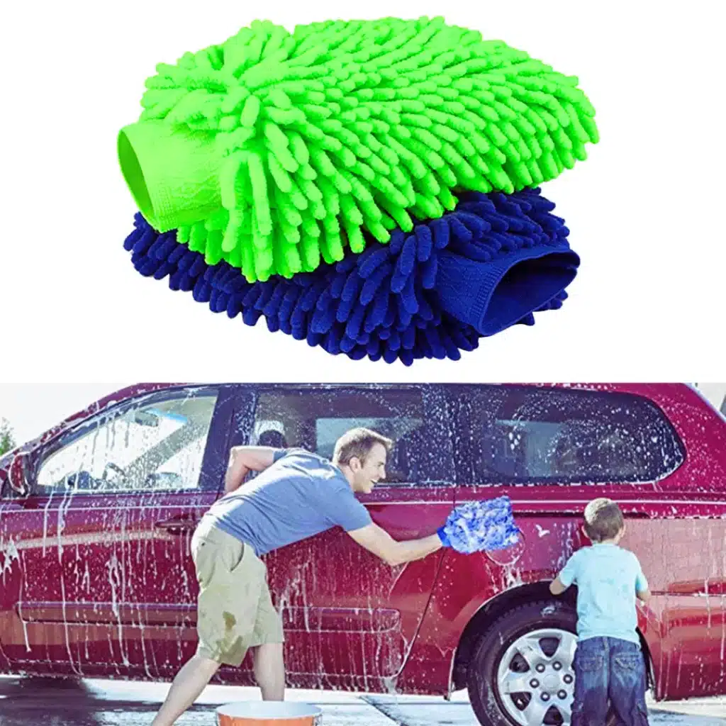 Microfiber Chenille Car Washing Gloves