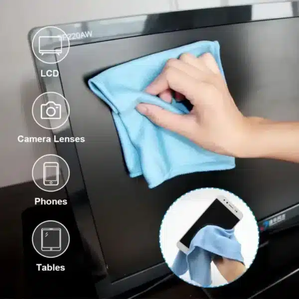 Glass Cleaning Cloths 3-Pack | Lint-Free, Streak-Free Microfiber Glass Cloths for Windows, Mirrors, Chrome, Kitchen, Car, Home & Office - Image 6